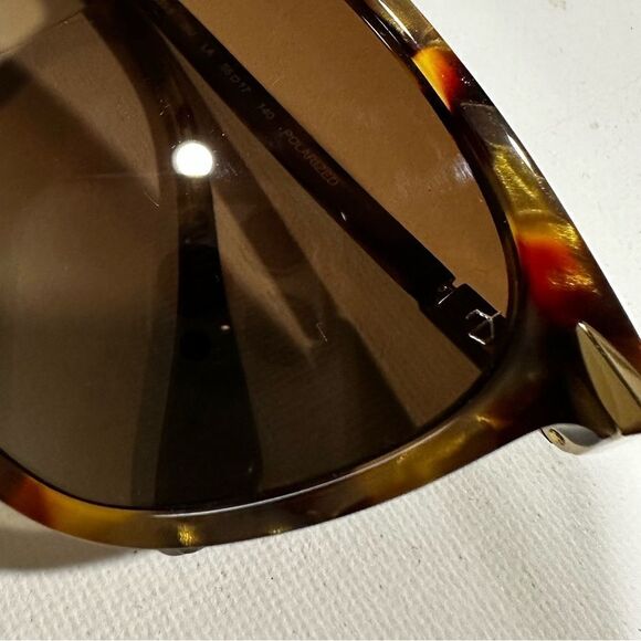 RAG & Bone Polarized Sunglasses RNB1035/ Semi Cat Eye Mocha size 55-17 md-lg NWT - Picture 7 of 12